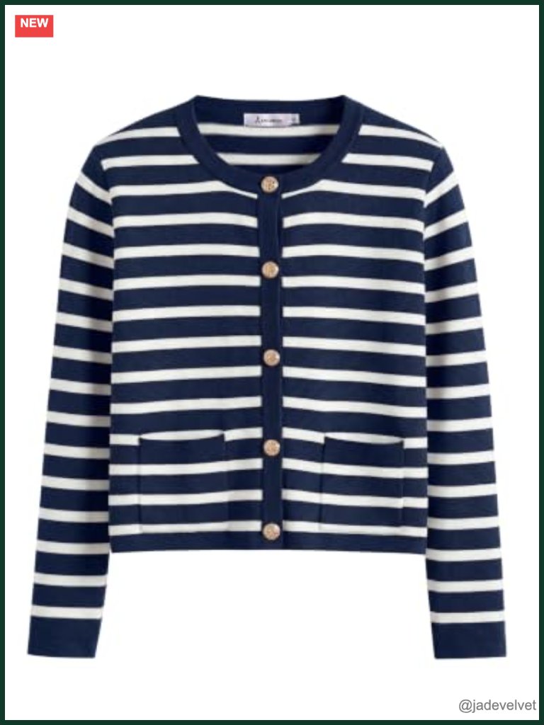Cropped Button Down Cardigan Sweater With Pockets - Slightly Oversized Fall